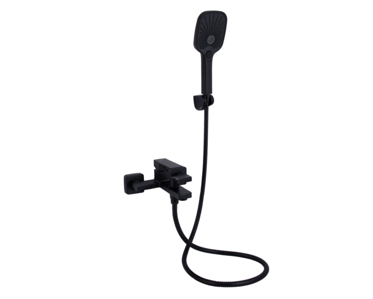 Змішувач для ванны Qtap Gemini Black Matt