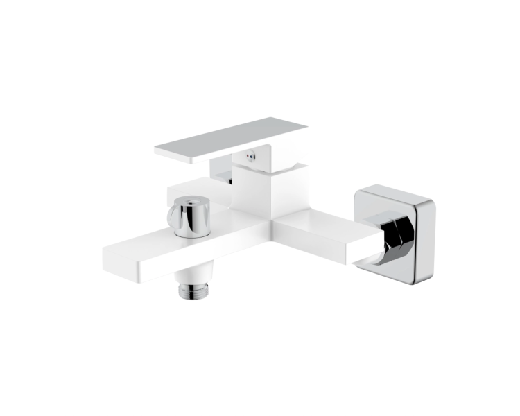 Смеситель для ванны Qtap Gemini White