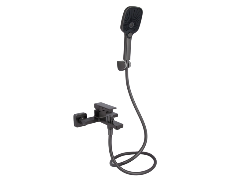 Смеситель для ванны Qtap Gemini Gunmetal