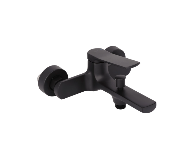 Змішувач для ванны Qtap Slavonice Black Matt