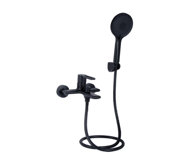 Змішувач для ванны Qtap Taurus Black Matt