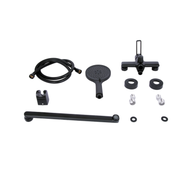 Змішувач для ванни довгий Qtap Taurus Black Matt