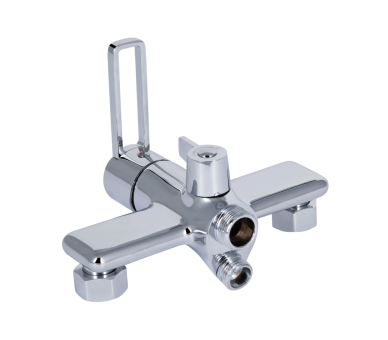 Змішувач для ванни довгий Qtap Taurus Chrome