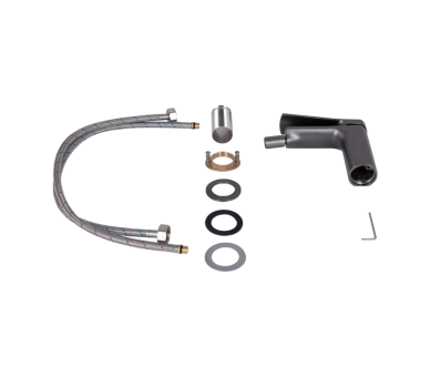 Смеситель для биде Qtap Slavonice Gunmetal