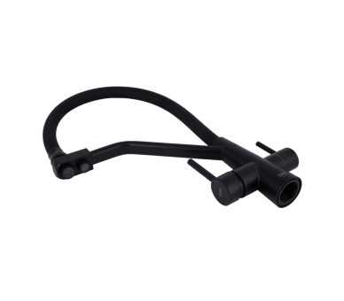 Смеситель для кухни гибкий Lidz Aria 020F3 Black Matt