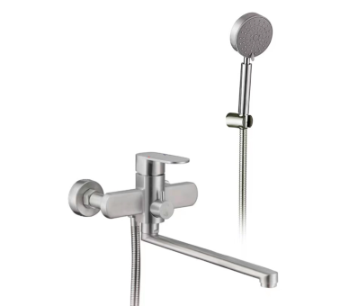 Змішувач для ванни Lidz Luna Nickel