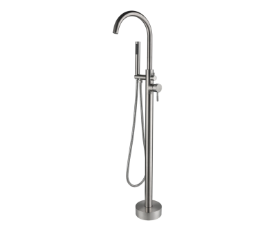 Смеситель для ванны напольный Lidz Aria 004 Nickel