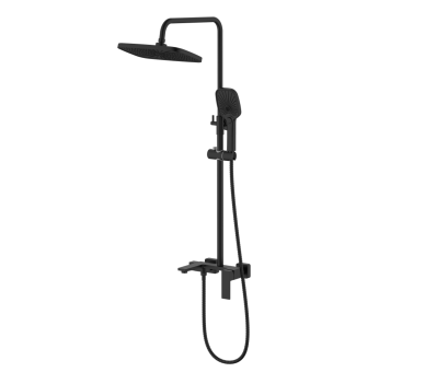 Душова система 3 спож. Gemini Qtap Black Matt