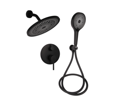 Душова система прихована 2 спож. Qtap Scorpio Black Matt