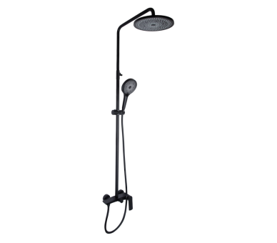 Душевая система 2 потр. Slavonice Qtap Black Matt