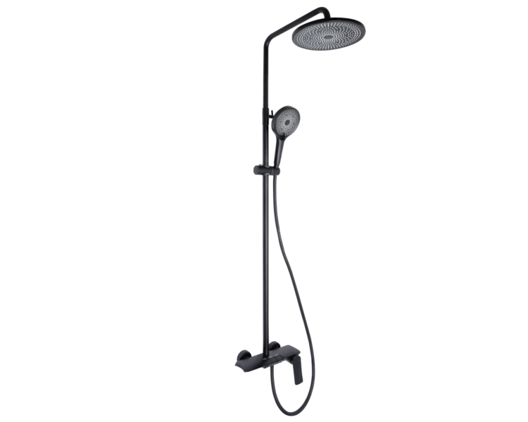 Душевая система 3 потр. SlavoniceR Qtap Black Matt