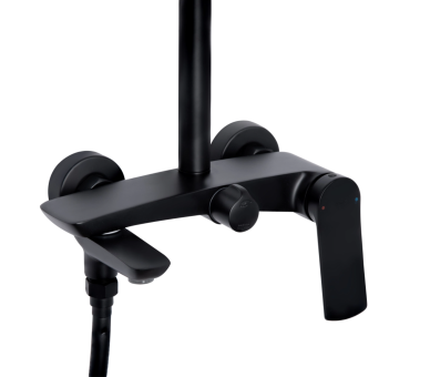 Душова система 3 спож. Slavonice Qtap Black Matt