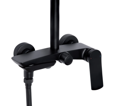 Душевая система 3 потр. Slavonice Qtap Black Matt