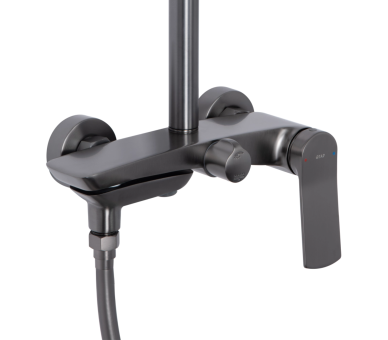 Душевая система 3 потр. Slavonice Qtap Gunmetal