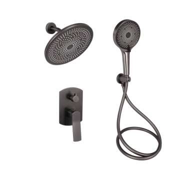 Душевая система скрытая 2 потр. Qtap Slavonice Gunmetal