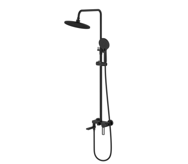Душевая система 3 потр. Taurus Qtap Black Matt