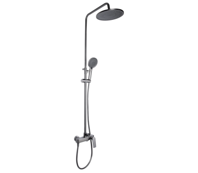 Душевая система 3 потр. Vlasta New Qtap Gunmetal