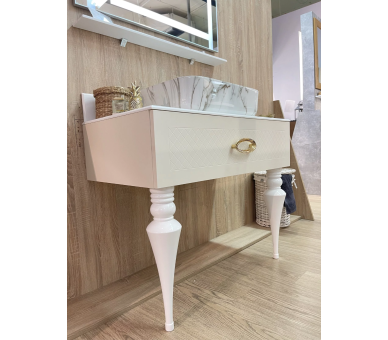 Тумба Fancy Marble AORE с умывальником Rea DEMI AiAX