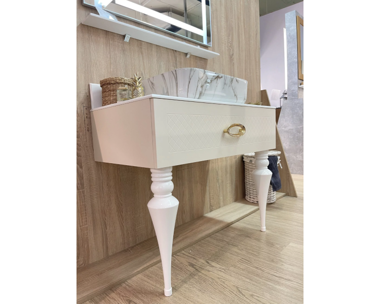 Тумба Fancy Marble AORE з умивальником Rea DEMI AiAX