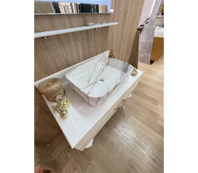 Тумба Fancy Marble AORE з умивальником Rea DEMI AiAX