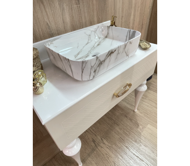 Тумба Fancy Marble AORE з умивальником Rea DEMI AiAX