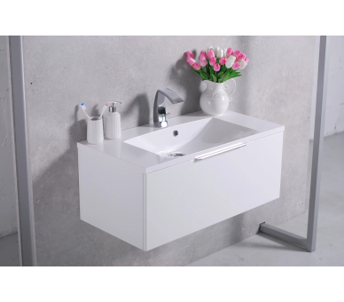 Тумба Fancy Marble Bermuda 1 с умывальником Edison 900c