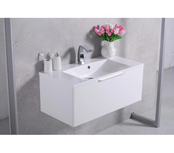 Тумба Fancy Marble Bermuda 1 з умивальником Edison 900c