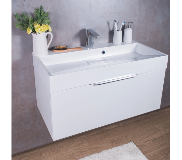 Тумба Fancy Marble Bermuda 1 з умивальником Vitold 900
