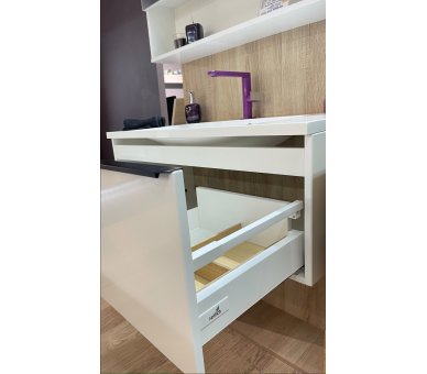 Тумба Fancy Marble Bermuda 1 з умивальником Vitold 900