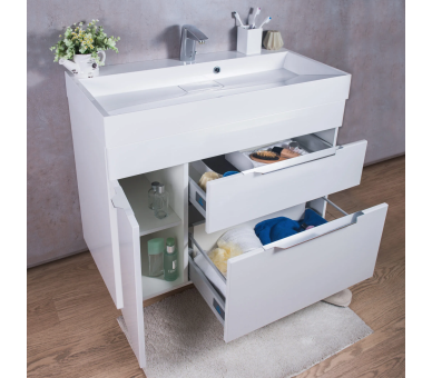 Тумба Fancy Marble Bermuda 2 з умивальником Edison 900