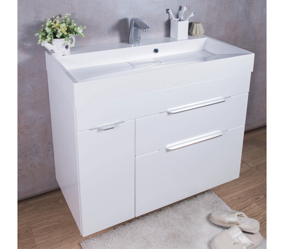 Тумба Fancy Marble Bermuda 2 з умивальником Vitold 900