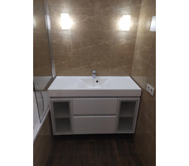 Тумба Fancy Marble Barbados 3 с умывальником Narva 1200