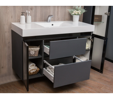 Тумба Fancy Marble Barbados 3 з умивальником Narva 1200