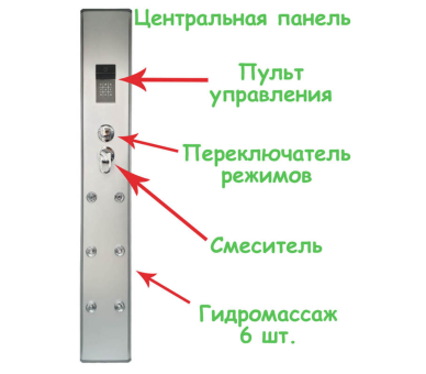 Гидробокс Atlantis AKL 120P (GR) L/R 120x80см