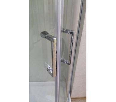 Душовий бокс Veronis BV-4-100 white CHROME 100x100 глибокий піддон