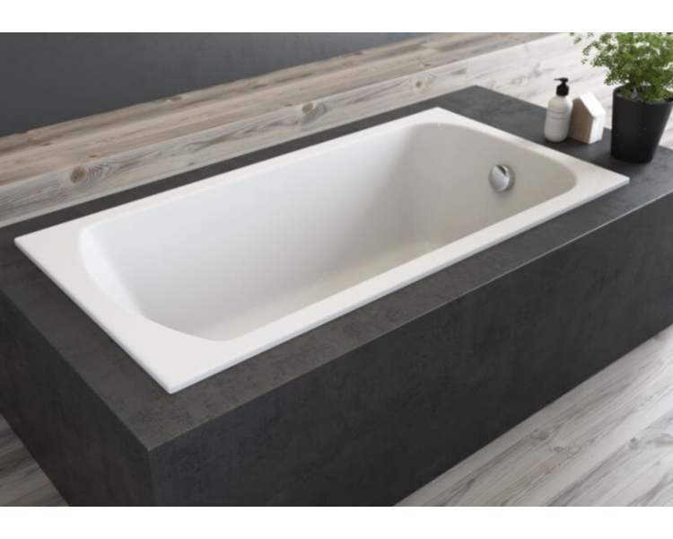 Акриловая ванна Polimat Classic Slim 150x70 прямоугольная