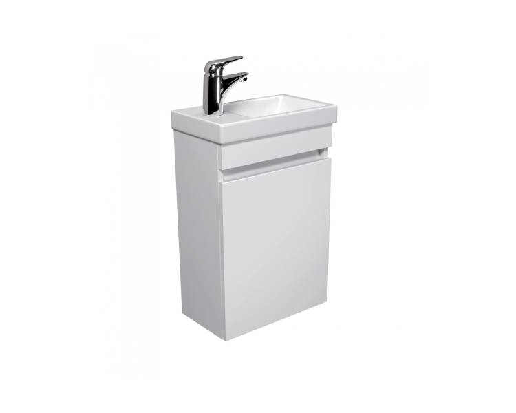 Тумба в ванную подвесная MDD City White 40-A с умывальником Como 40