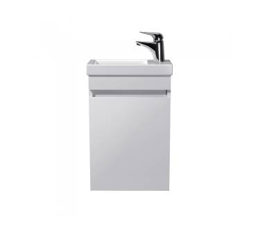 Тумба в ванную подвесная MDD City White 40-A с умывальником Como 40