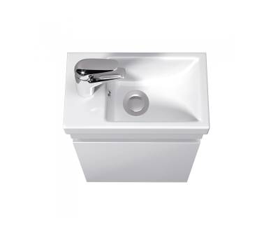 Тумба в ванную подвесная MDD City White 40-A с умывальником Como 40