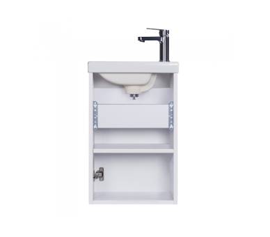 Тумба в ванную подвесная MDD City White 40-A с умывальником Como 40