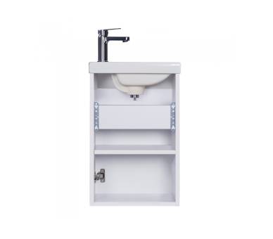 Тумба в ванную подвесная MDD City White 40-A с умывальником Como 40