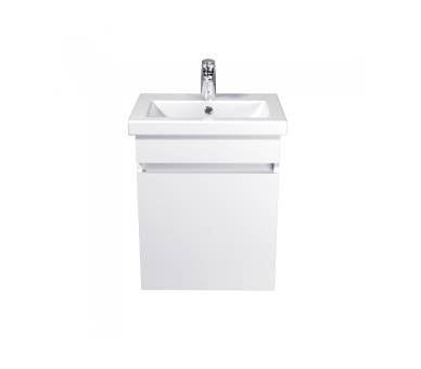 Тумба в ванную подвесная MDD City White 50-А с умывальником Como 50