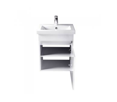 Тумба в ванную подвесная MDD City White 50-А с умывальником Como 50