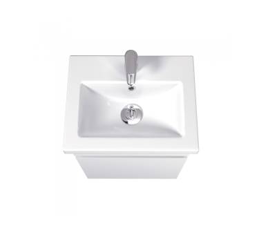 Тумба в ванную подвесная MDD City White 50-А с умывальником Como 50