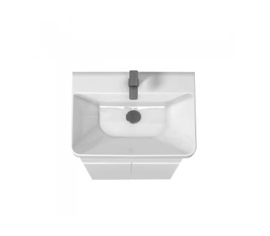 Тумба в ванную напольная MDD City White 60 с умывальником Vivace 60