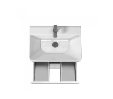 Тумба в ванную напольная MDD City White 60 с умывальником Vivace 60