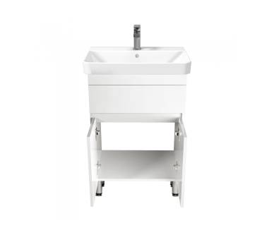 Тумба в ванную напольная MDD City White 70 с умывальником Vivace 70