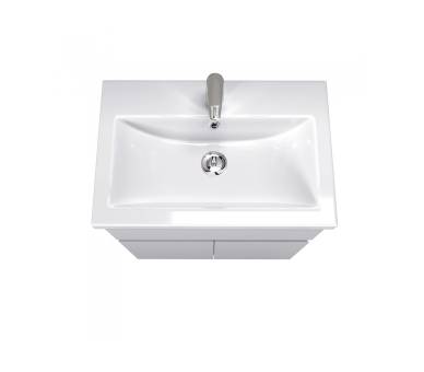 Тумба у ванну підлогова MDD City White 70 з умивальником Cosmo 70