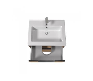 Тумба в ванную подвесная MDD Line Craft 60 с умывальником Rodeo 60