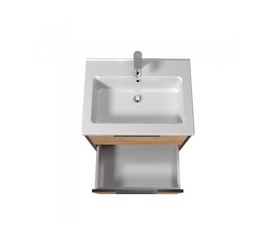 Тумба в ванную подвесная MDD Line Craft 60 с умывальником Rodeo 60